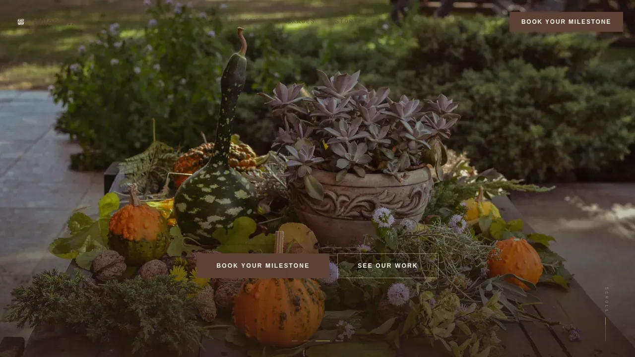 Timeless Occasion Planning Landing Page Template