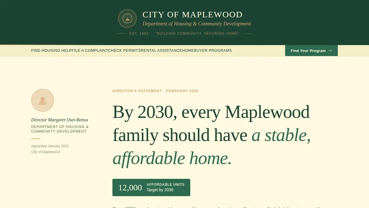Reliable Housing Solutions Landing Page Template