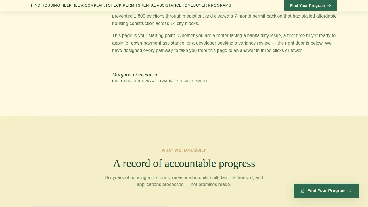 Reliable Housing Solutions Landing Page Template