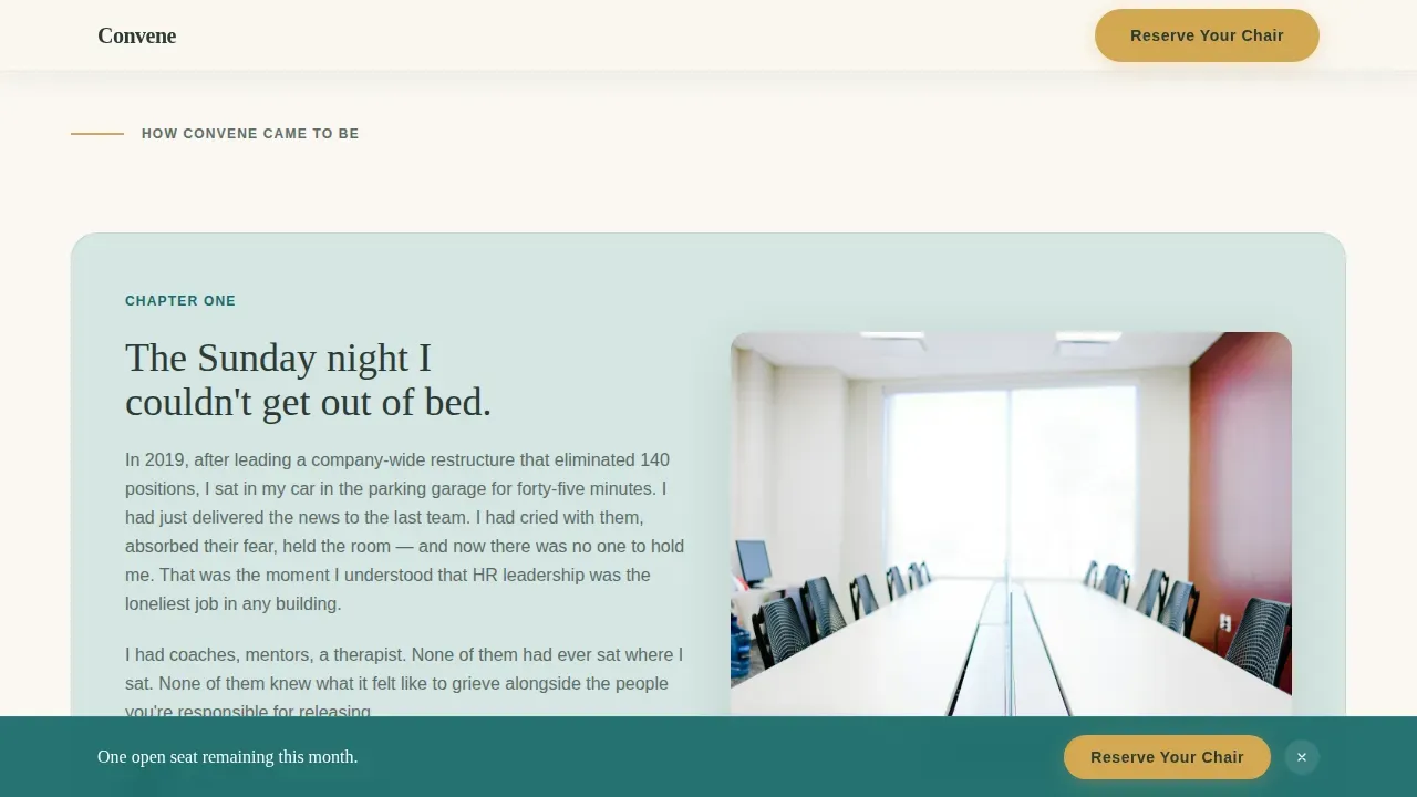 Inclusive HR Leaders Community Landing Page Template