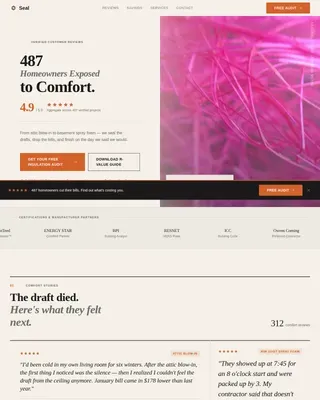 Expert Foam Installation Landing Page Template