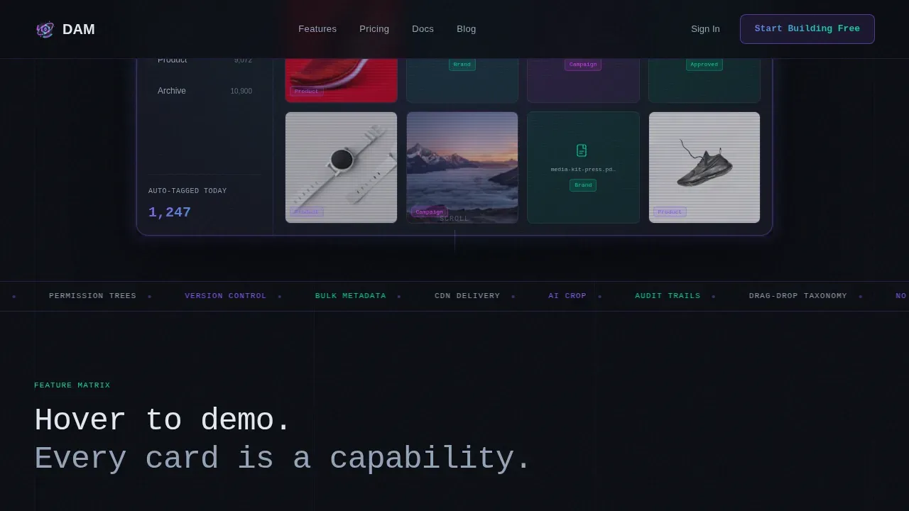 Intelligent Digital Asset Management Landing Page Template