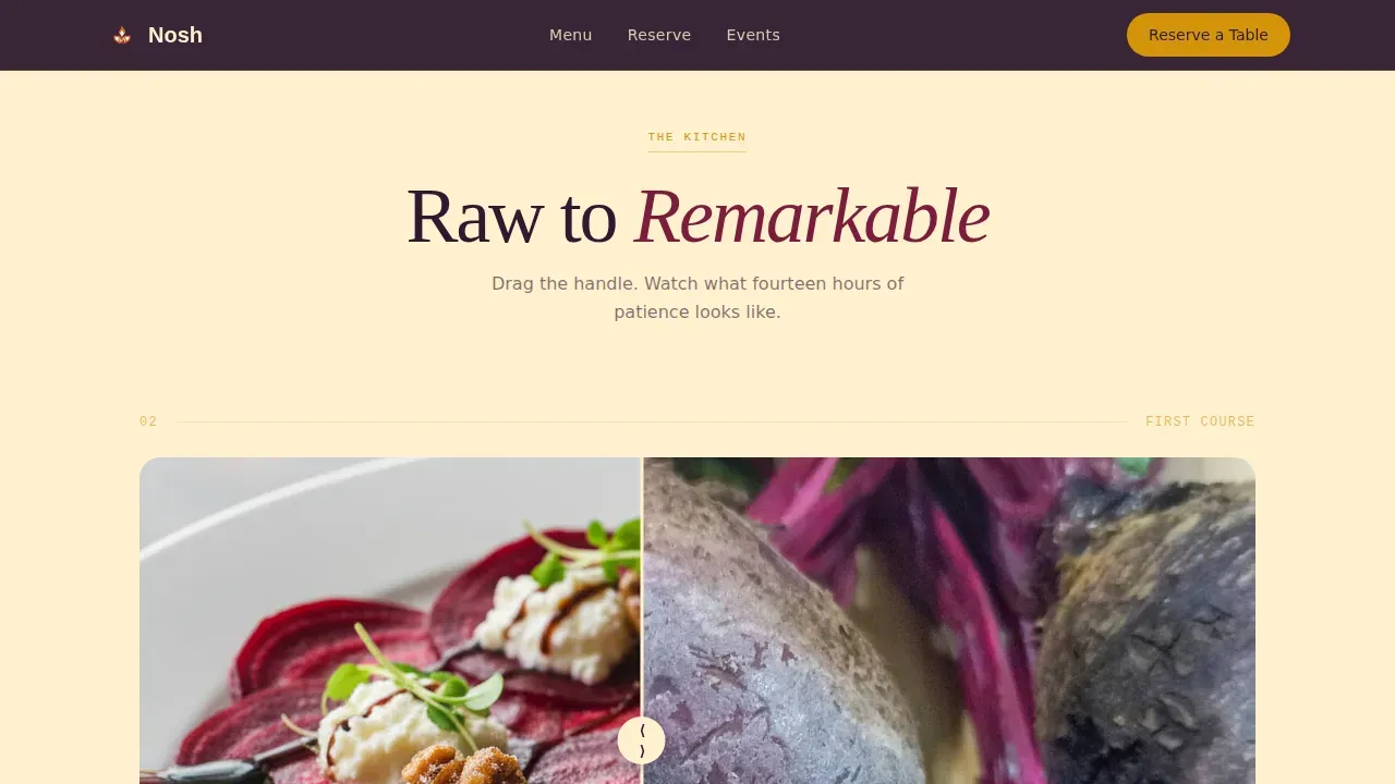 Authentic Kosher Dining Landing Page Template