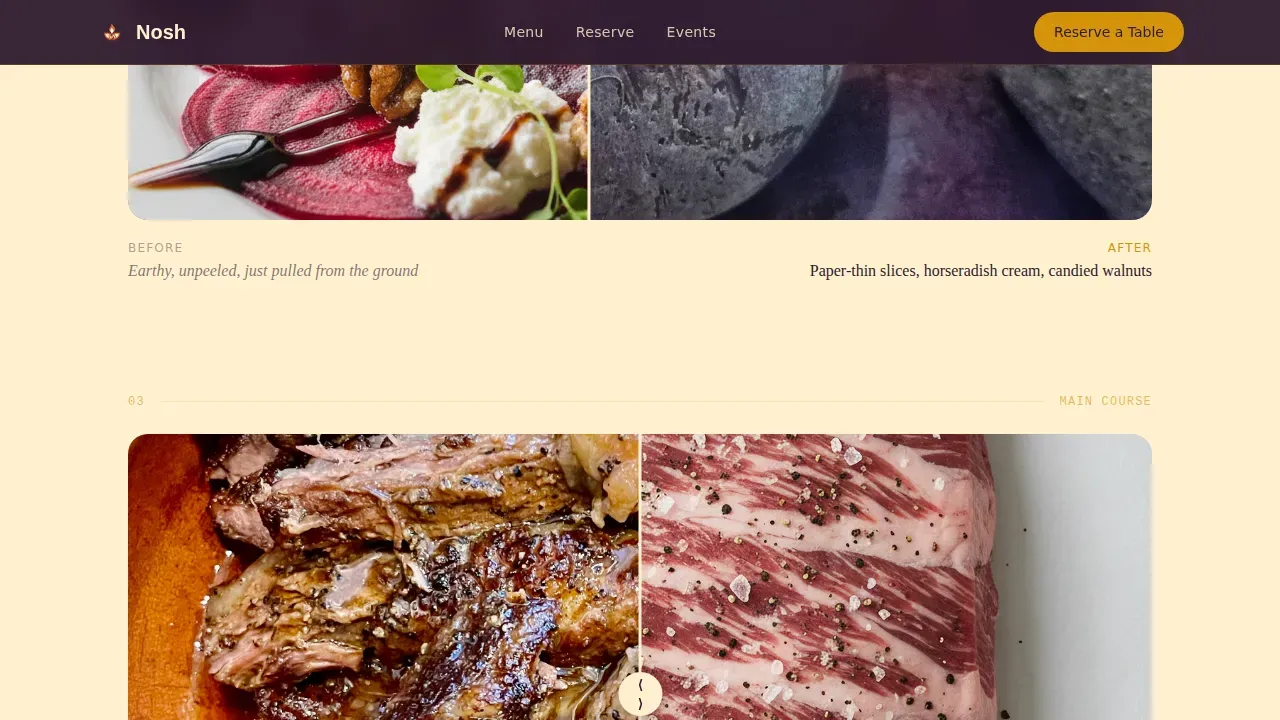 Authentic Kosher Dining Landing Page Template