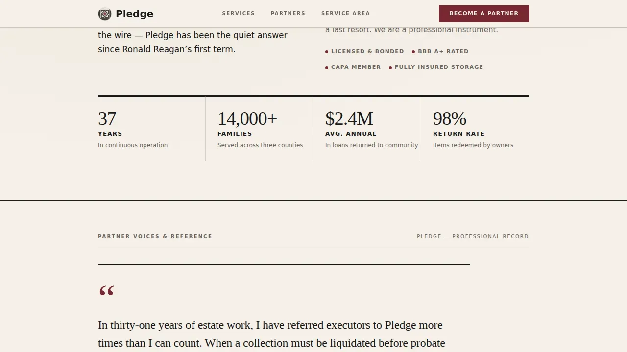 Reliable Asset-Based Lending Landing Page Template
