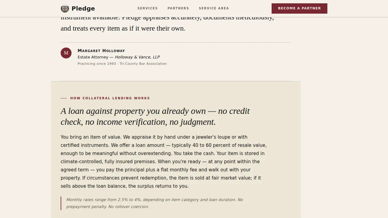 Reliable Asset-Based Lending Landing Page Template