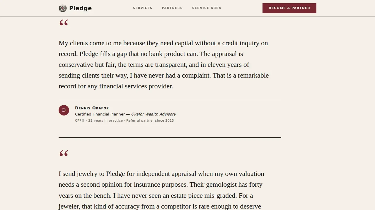 Reliable Asset-Based Lending Landing Page Template
