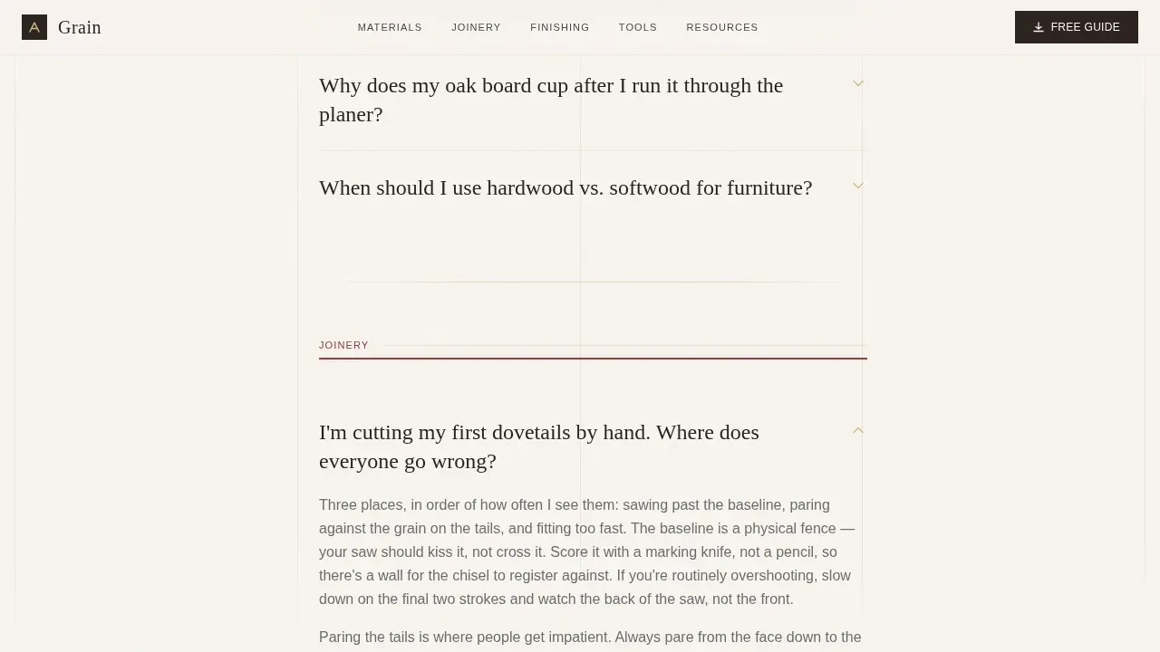 Carpenter Blog Website Template