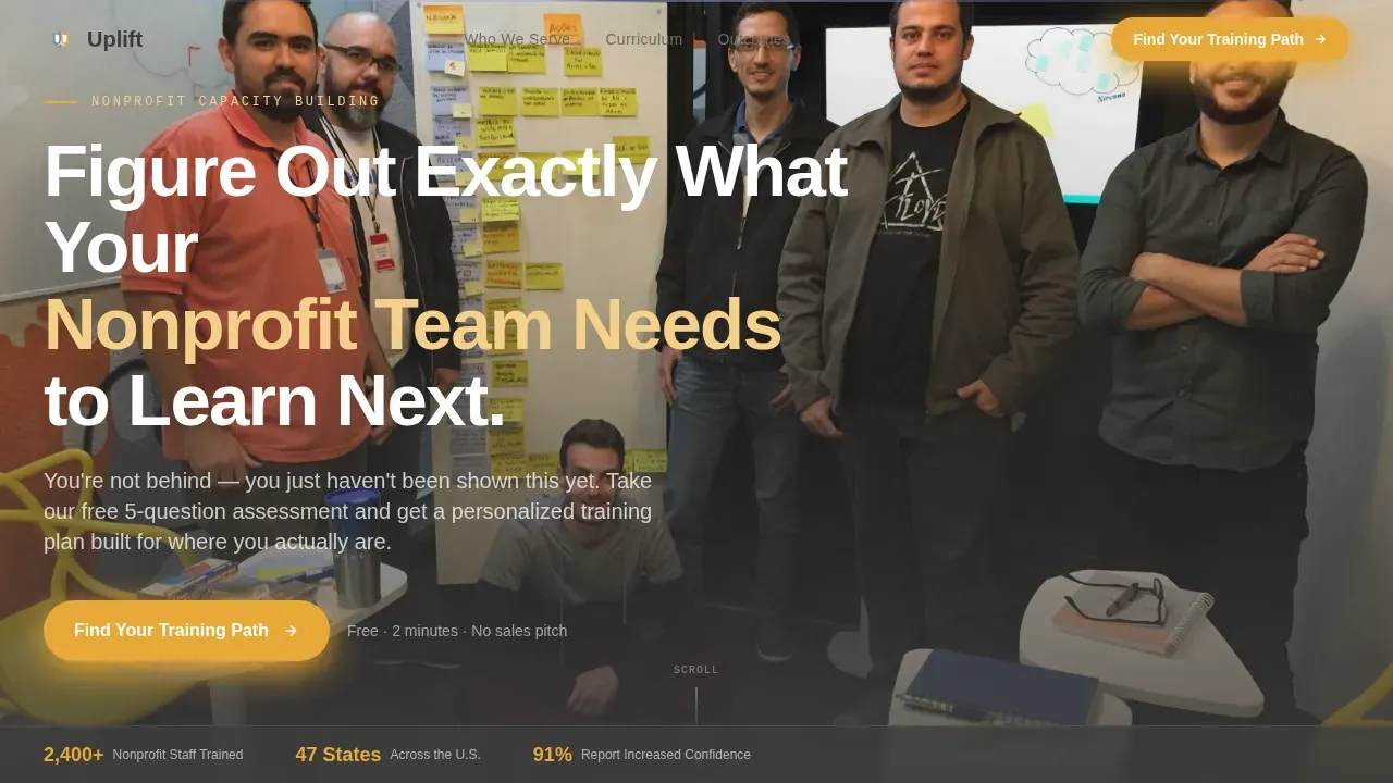 Expert Nonprofit Training | Free Website Template | Rocket