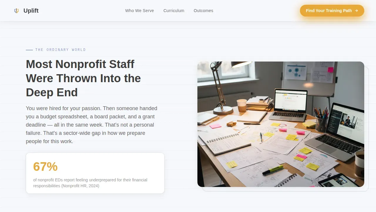 Expert Nonprofit Training | Free Website Template | Rocket