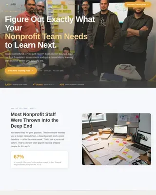 Expert Nonprofit Training | Free Website Template | Rocket