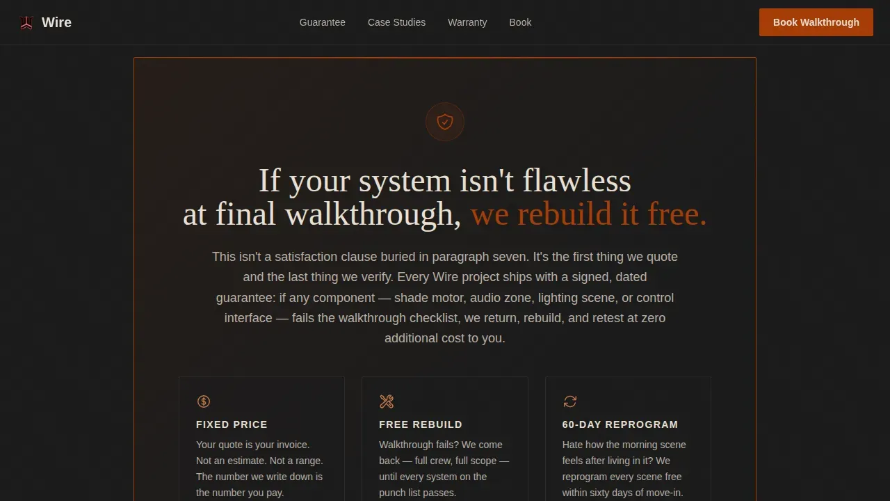 Reliable Smart Home Automation Landing Page Template