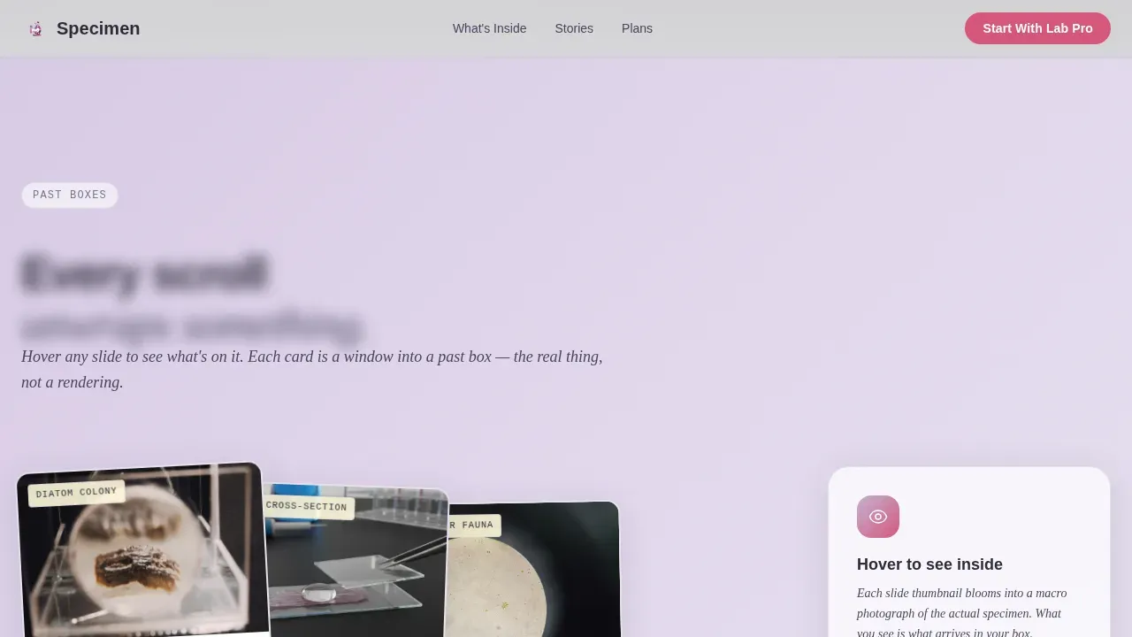Delightful Science Subscription Landing Page Template