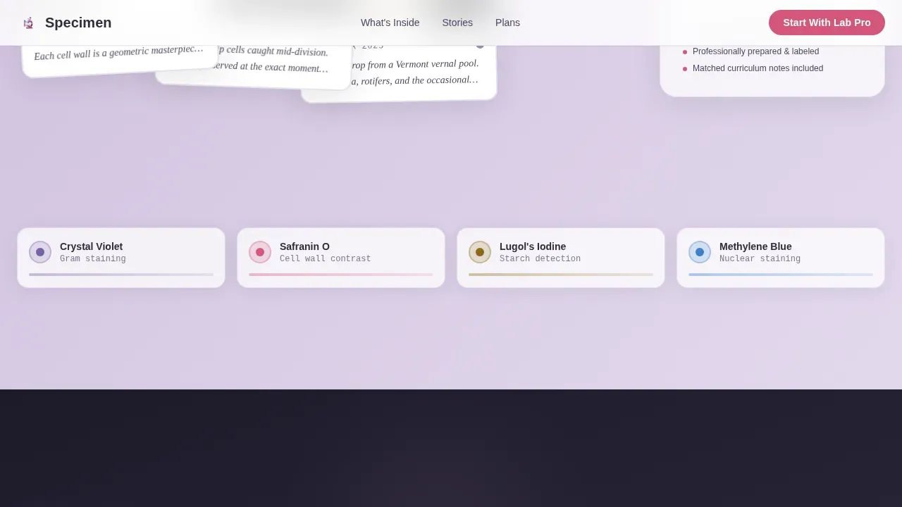 Delightful Science Subscription Landing Page Template