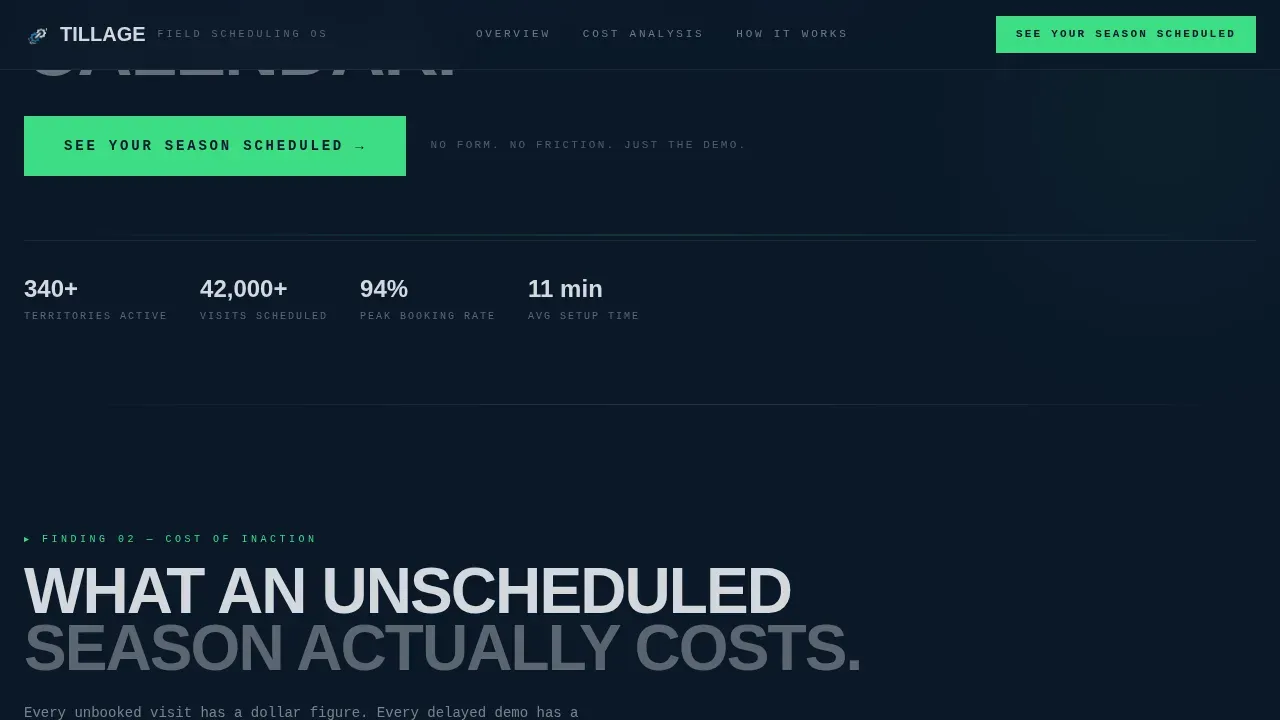 Smart Agriculture Scheduling Landing Page Template