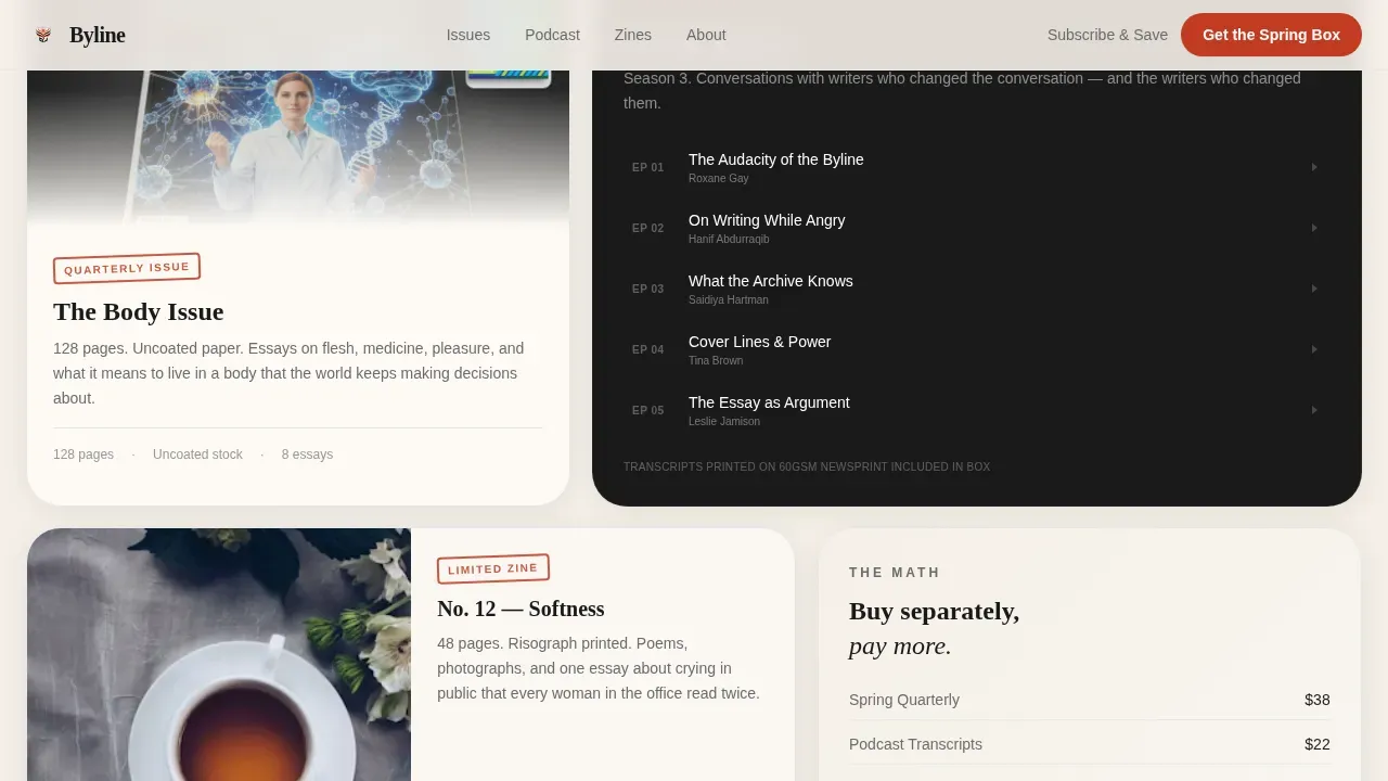 Bold Women-Owned Media Landing Page Template