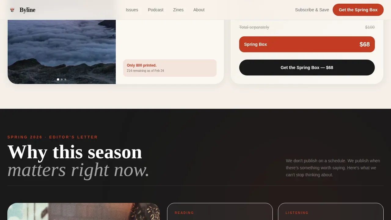 Bold Women-Owned Media Landing Page Template
