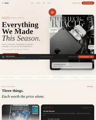 Bold Women-Owned Media Landing Page Template
