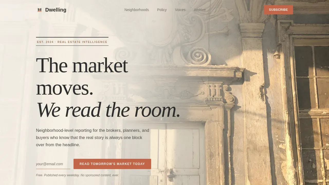 Trusted Real Estate Blog Landing Page Template