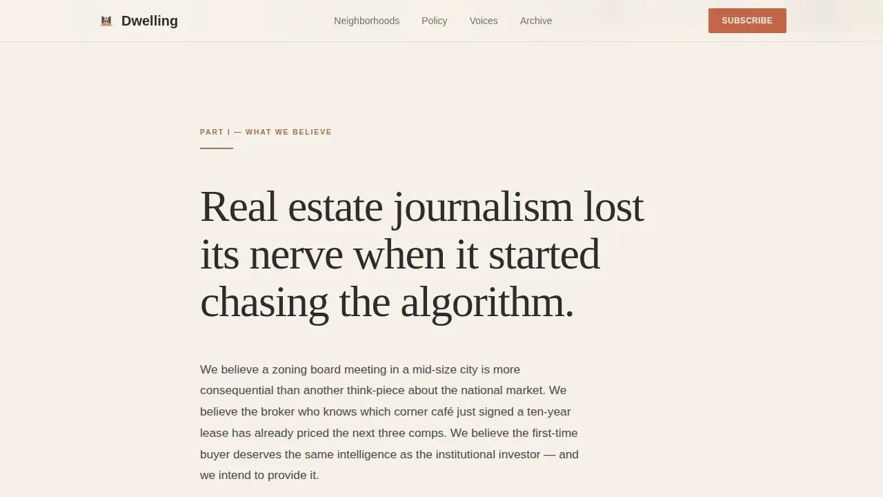 Trusted Real Estate Blog Landing Page Template