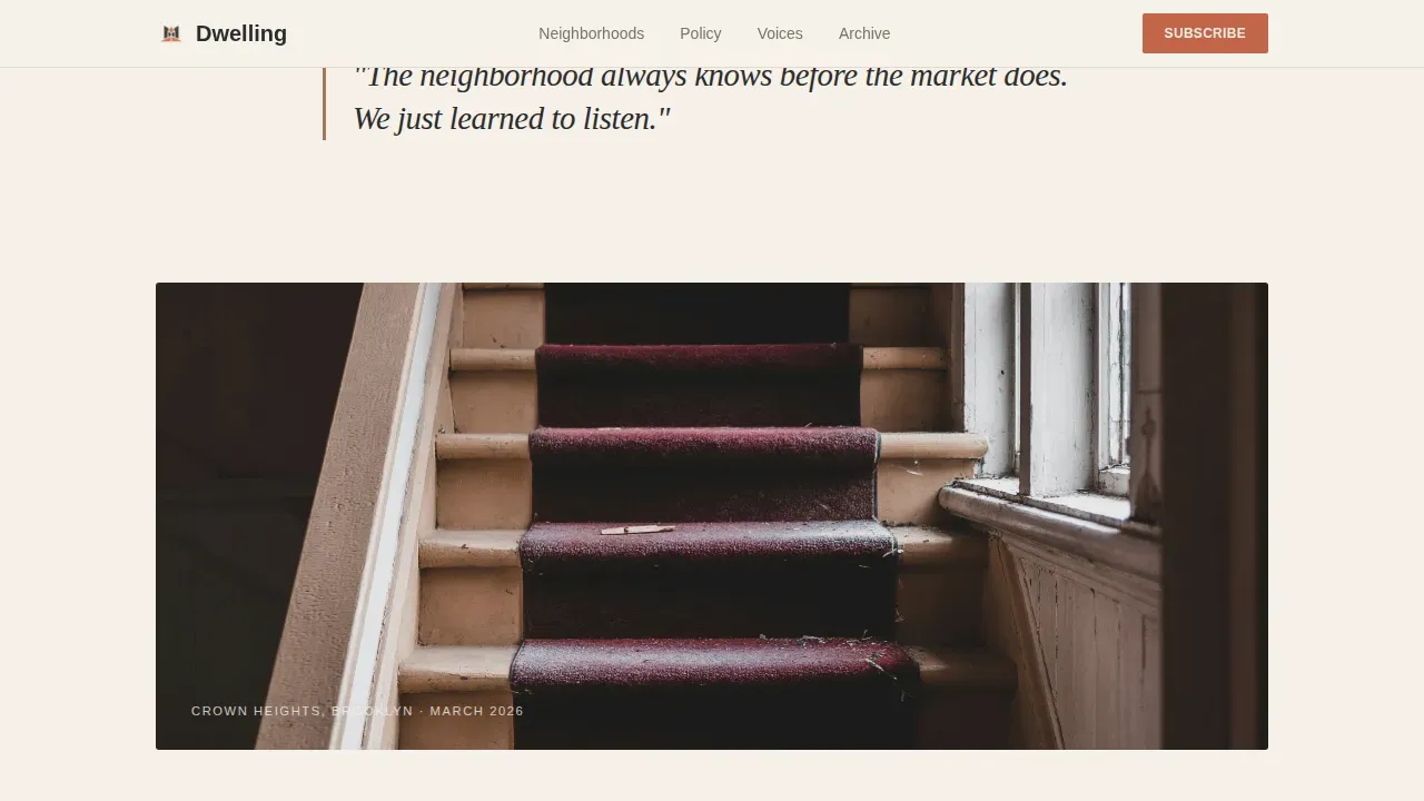 Trusted Real Estate Blog Landing Page Template