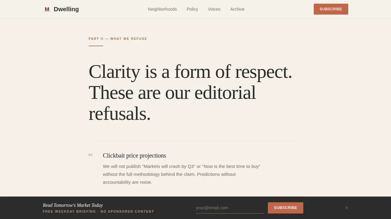 Trusted Real Estate Blog Landing Page Template