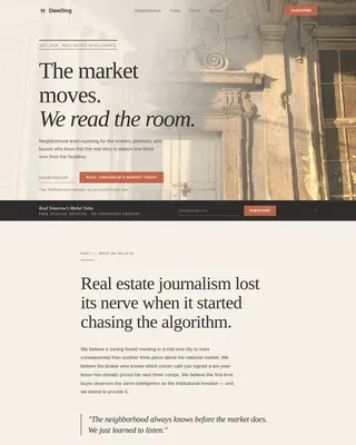 Trusted Real Estate Blog Landing Page Template
