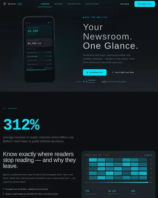 Instant Analytics Mobile App Landing Page Template