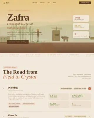 Crop & Grain Farming Professional Website Template