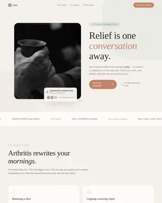 Fast Rheumatologist Telehealth Landing Page Template