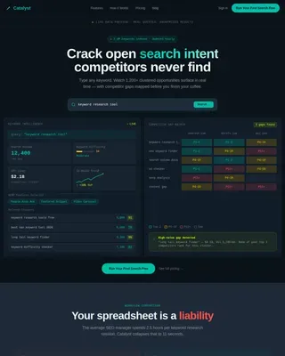 Micro-SaaS & Developer Tools Professional Website Template
