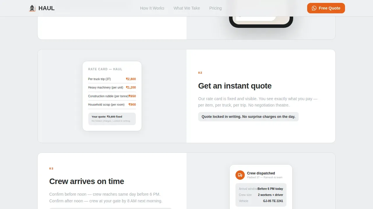 Industrial Junk Removal | Free Website Template | Rocket