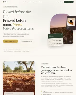 Specialty Farming Professional Website Template