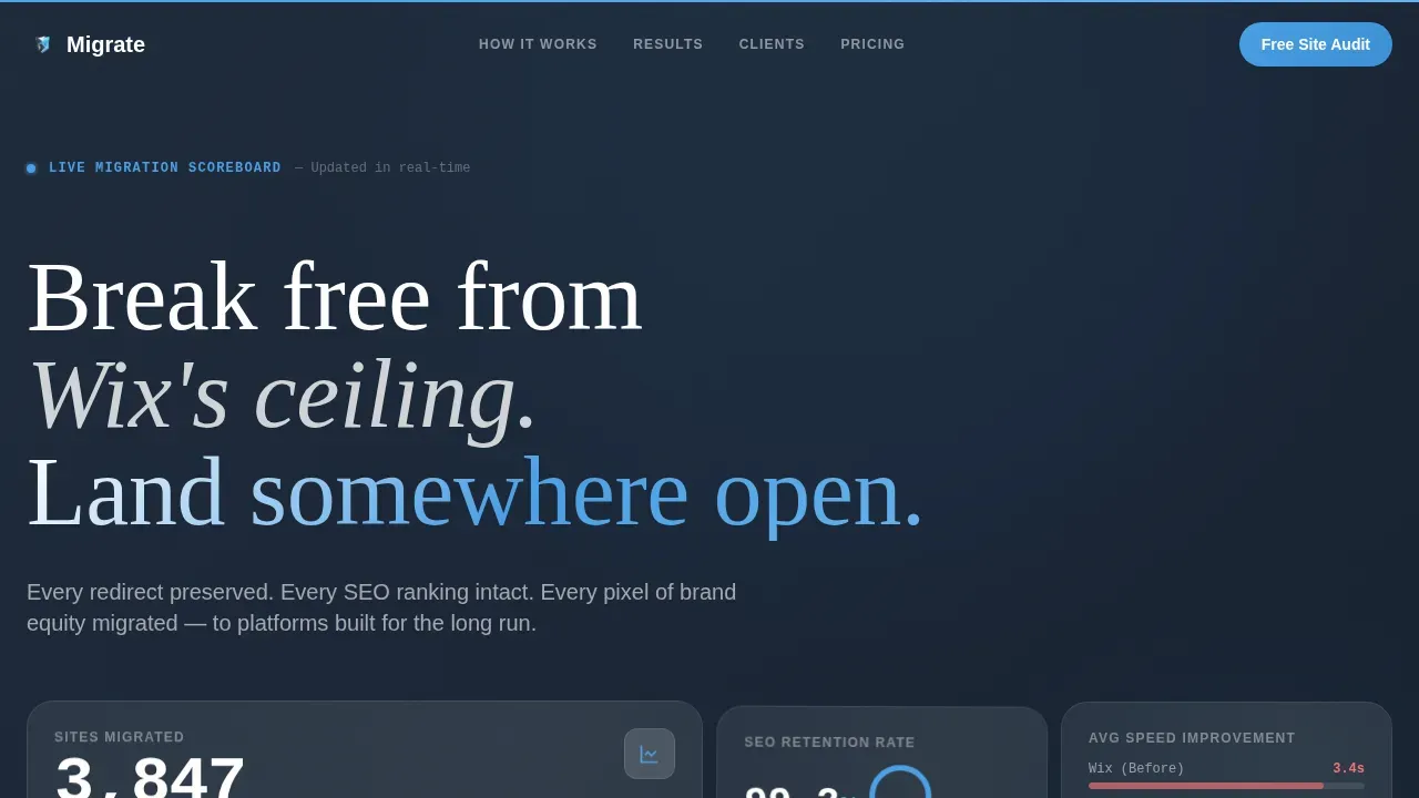 Seamless Platform Conversion | Free Website Template | Rocket