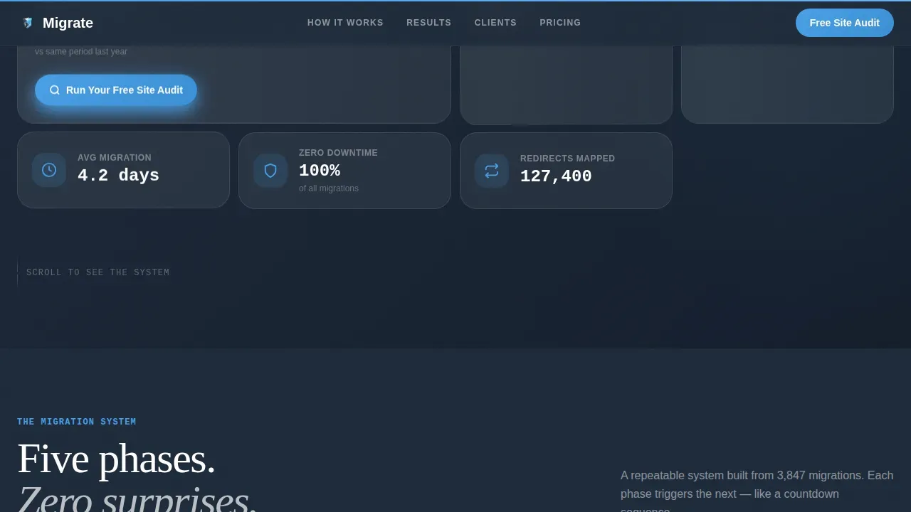 Seamless Platform Conversion | Free Website Template | Rocket