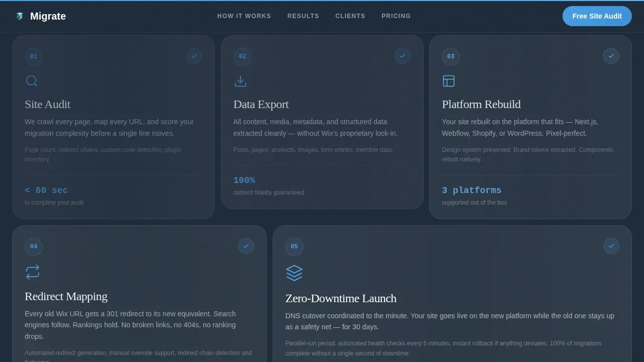 Seamless Platform Conversion | Free Website Template | Rocket