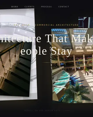 Elegant Mall Architecture Showcase Landing Page Template