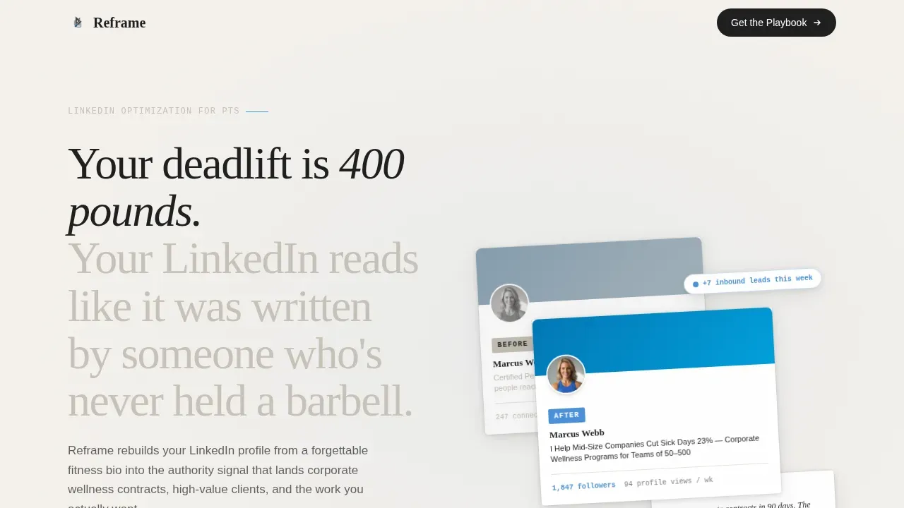 Magnetic LinkedIn Professional Branding Landing Page Template