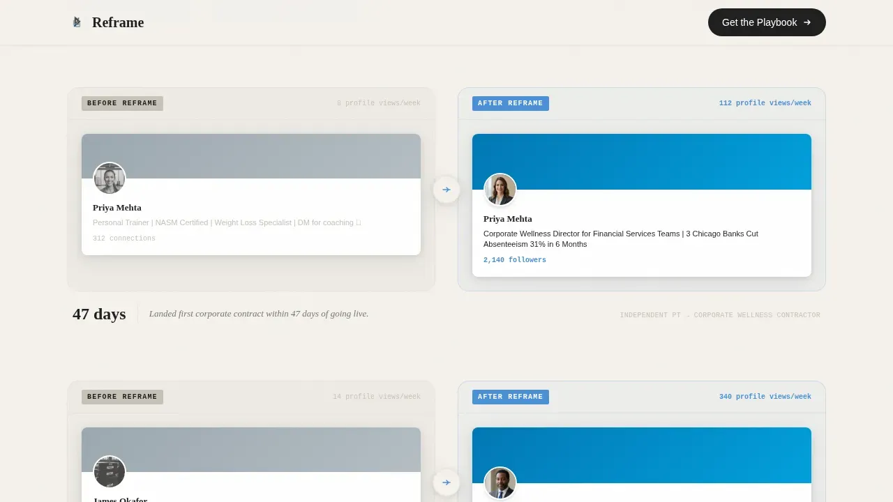 Magnetic LinkedIn Professional Branding Landing Page Template
