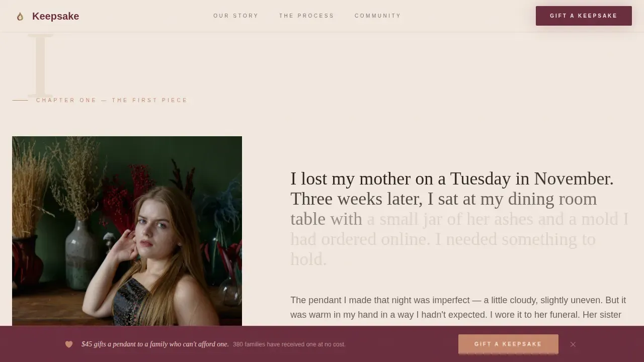 Artisan Tribute Jewelry Collection Landing Page Template