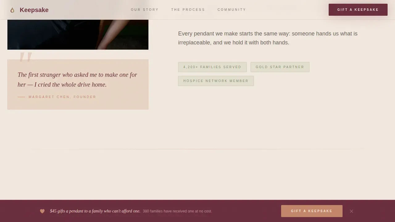 Artisan Tribute Jewelry Collection Landing Page Template