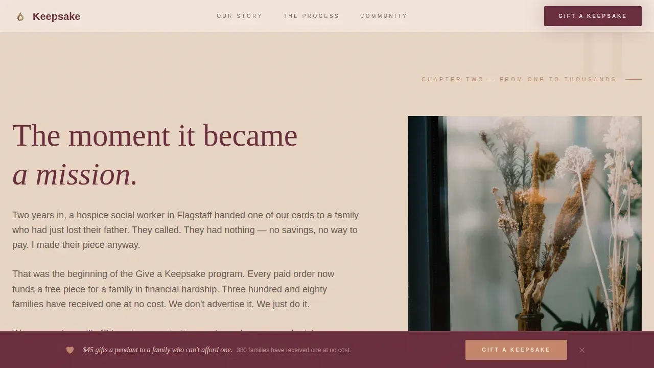 Artisan Tribute Jewelry Collection Landing Page Template