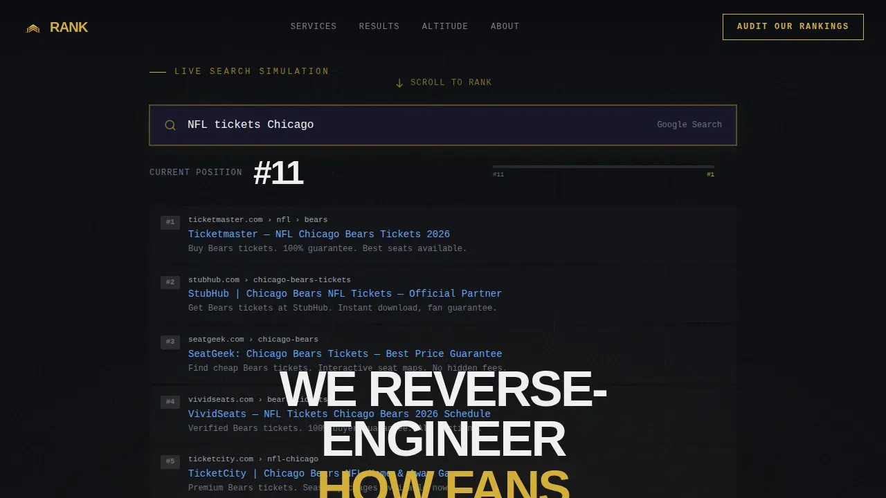 Fierce Athletic Search Strategy Landing Page Template