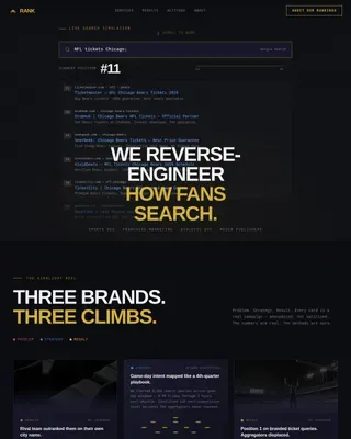 Fierce Athletic Search Strategy Landing Page Template