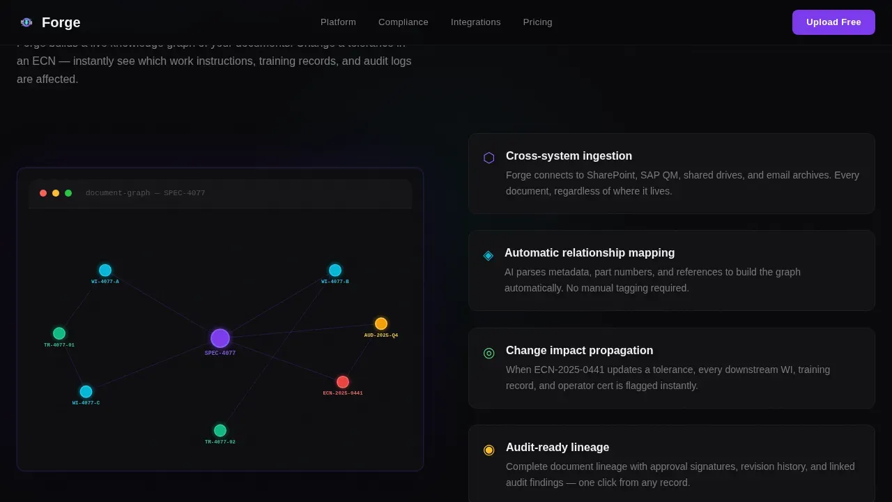 Smart Industrial Document System Landing Page Template