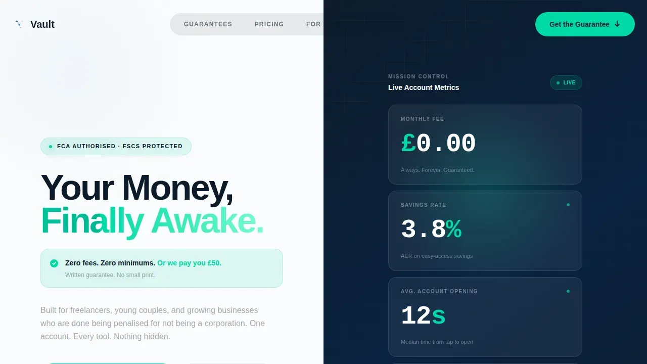 Trust Fintech Banking Landing Page Template