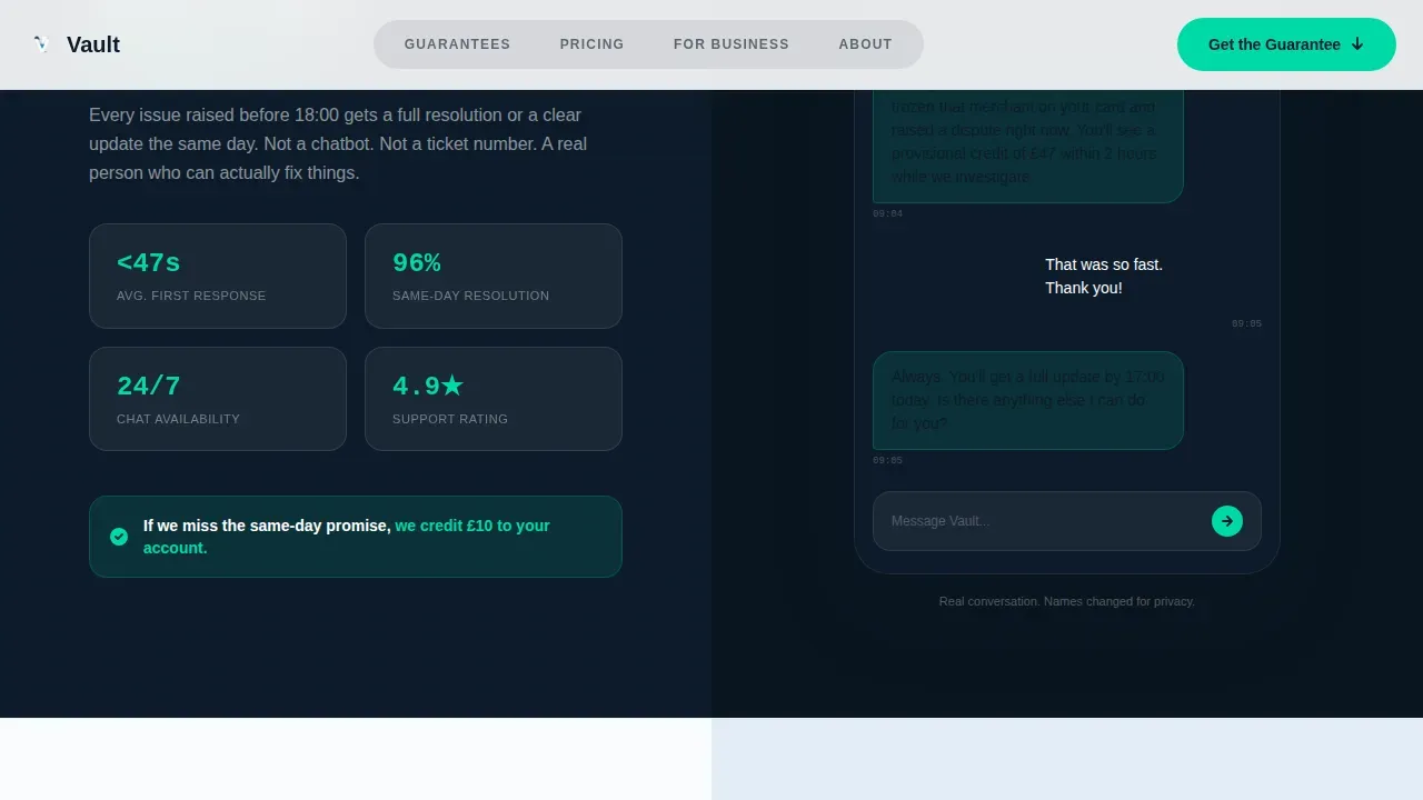 Trust Fintech Banking Landing Page Template
