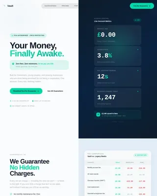 Trust Fintech Banking Landing Page Template