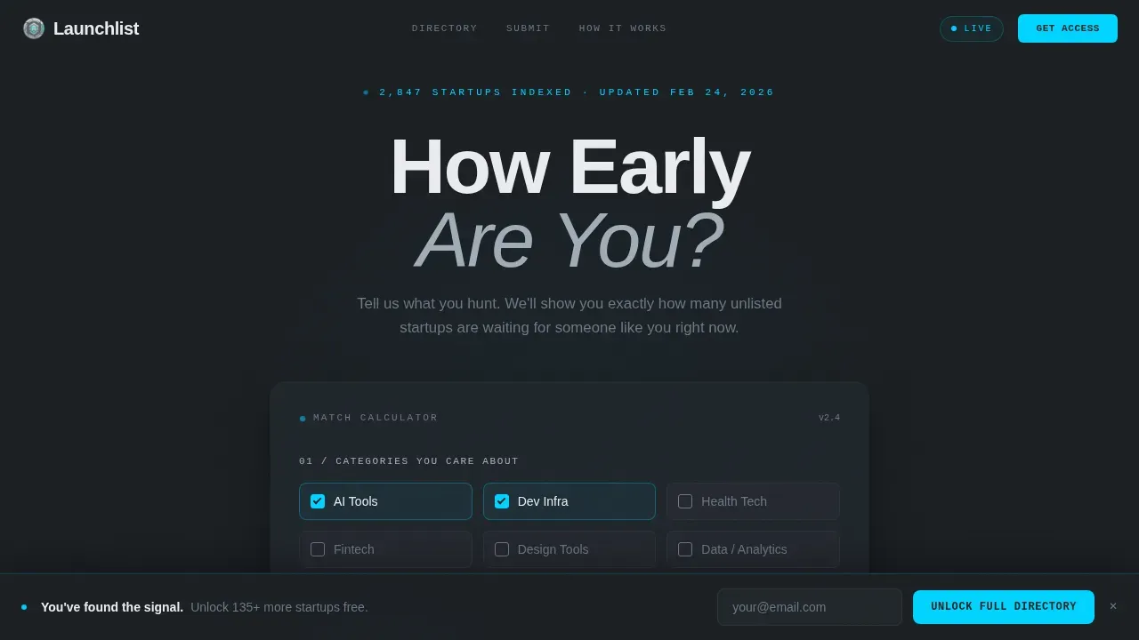 Exclusive Product Discovery Landing Page Template