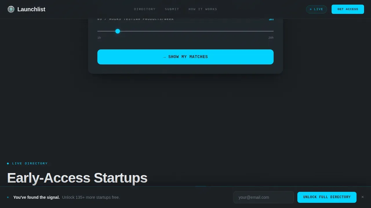 Exclusive Product Discovery Landing Page Template